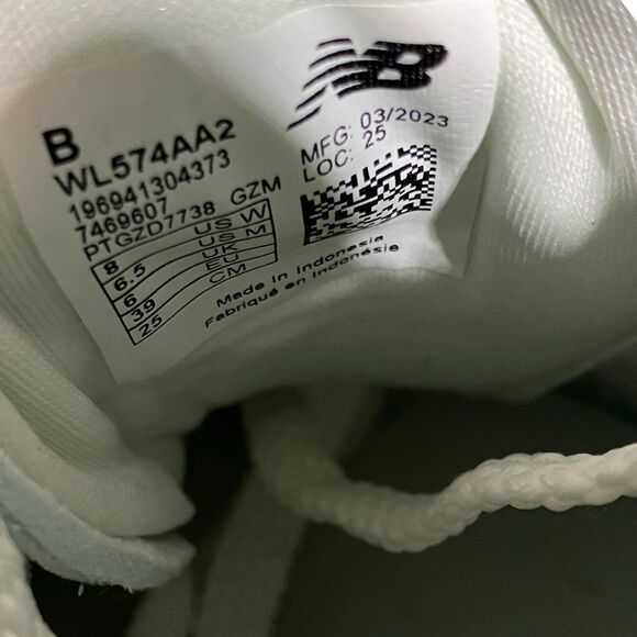 New Balance 574 Sneakers Mens 6.5 Rugged Low Angora Granite - WL574AA2 - Picture 4 of 9